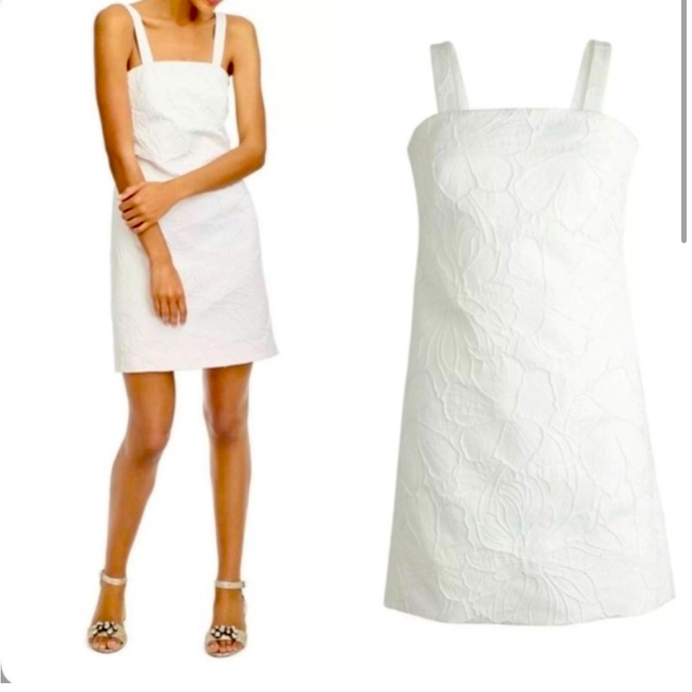 J crew convertible strap dress embossed floral